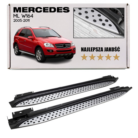 MERCEDES ML W164 2005-2011 PEDANE LATERALI SOTTOPORTA (Cod. AP-19577_A4x4)