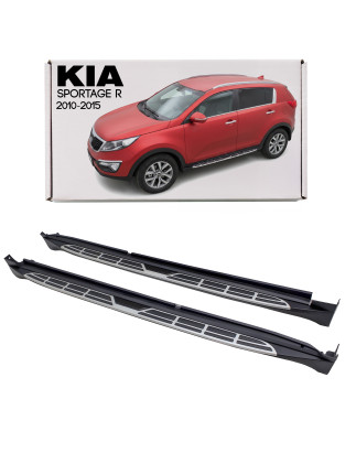 KIA SPORTAGE R 2010-2015 PEDANE LATERALI SOTTOPORTA (Cod. AP-19612_A4x4)