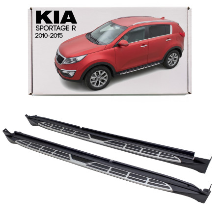KIA SPORTAGE R 2010-2015 PEDANE LATERALI SOTTOPORTA (Cod. AP-19612_A4x4)