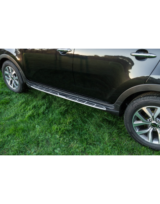 KIA SPORTAGE R 2010-2015 PEDANE LATERALI SOTTOPORTA (Cod. AP-19612_A4x4)