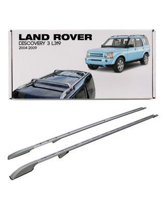 LAND ROVER DISCOVERY 3 L319 2004-2009 BARRE LONGITUDINALI TETTO ARGENTO STILE OEM VPLAR0075 (Cod. AP