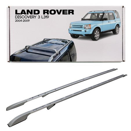 LAND ROVER DISCOVERY 3 L319 2004-2009 BARRE LONGITUDINALI TETTO ARGENTO STILE OEM VPLAR0075 (Cod. AP