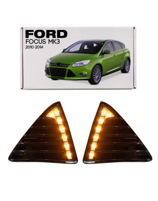 FORD FOCUS MK3 III 2010-2014 LUCI DIURNE DRL LED 14W (Cod. AP-20073_A4x4)
