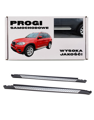 BMW X5 E70 2006-2013 PEDANE LATERALI SOTTOPORTA (Cod. AP-20110_A4x4)