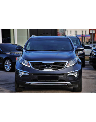 KIA SPORTAGE III SL 2010-2015 PROTEZIONI PARAURTI CON USCITA SCARICO (Cod. AP-20116_A4x4)