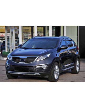 KIA SPORTAGE III SL 2010-2015 PROTEZIONI PARAURTI CON USCITA SCARICO (Cod. AP-20116_A4x4)