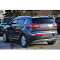 KIA SPORTAGE III SL 2010-2015 PROTEZIONI PARAURTI CON USCITA SCARICO (Cod. AP-20116_A4x4)