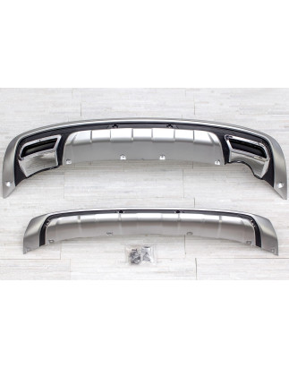 KIA SPORTAGE III SL 2010-2015 PROTEZIONI PARAURTI CON USCITA SCARICO (Cod. AP-20116_A4x4)