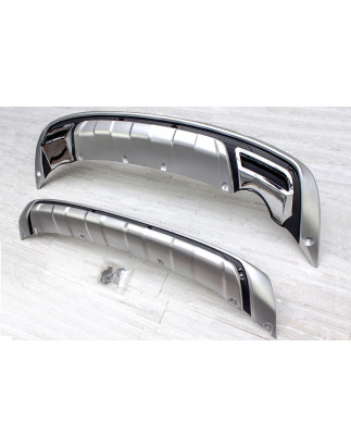 KIA SPORTAGE III SL 2010-2015 PROTEZIONI PARAURTI CON USCITA SCARICO (Cod. AP-20116_A4x4)
