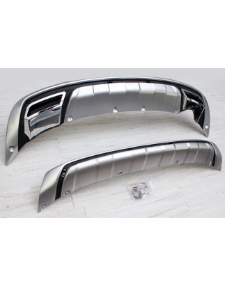 KIA SPORTAGE III SL 2010-2015 PROTEZIONI PARAURTI CON USCITA SCARICO (Cod. AP-20116_A4x4)