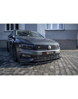 SPLITTER ANTERIORE V.1 Volkswagen Passat R-Line B8 (Cod. M-VW-PA-B8-RLINE-FD1G)