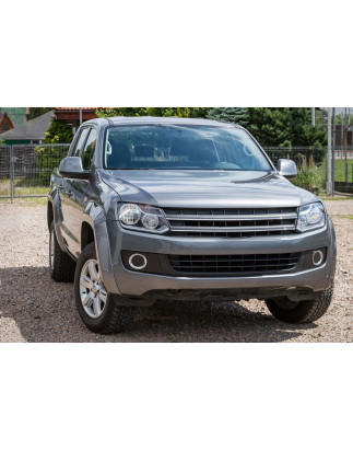 VOLKSWAGEN AMAROK 2009-2020 CROMATI RIVESTIMENTI ANTERIORI GRIGLIE PARAURTI (Cod. AP-20221_A4x4)