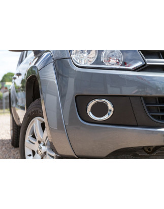 VOLKSWAGEN AMAROK 2009-2020 CROMATI RIVESTIMENTI ANTERIORI GRIGLIE PARAURTI (Cod. AP-20221_A4x4)