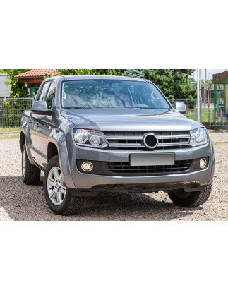 VOLKSWAGEN AMAROK E 2009-2020 ACCIAIO DECORATIVE RIVESTIMENTI FENDINEBBIA ANTERIORE (Cod. AP-2CE4-40
