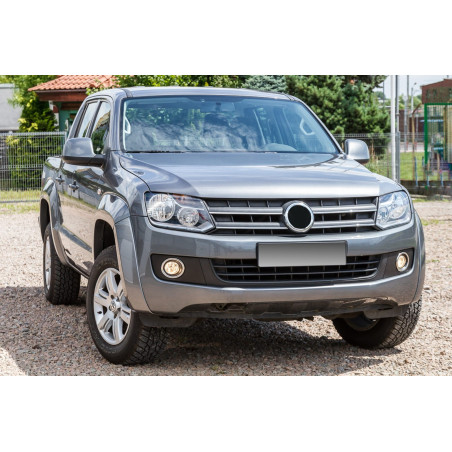 VOLKSWAGEN AMAROK E 2009-2020 ACCIAIO DECORATIVE RIVESTIMENTI FENDINEBBIA ANTERIORE (Cod. AP-2CE4-40