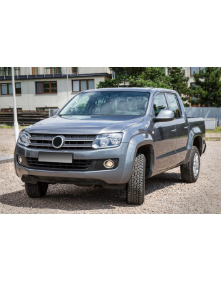 VOLKSWAGEN AMAROK E 2009-2020 ACCIAIO DECORATIVE RIVESTIMENTI FENDINEBBIA ANTERIORE (Cod. AP-2CE4-40