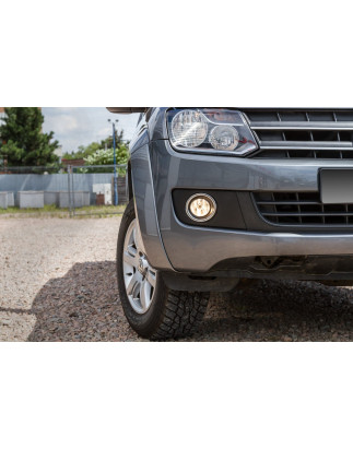 VOLKSWAGEN AMAROK E 2009-2020 ACCIAIO DECORATIVE RIVESTIMENTI FENDINEBBIA ANTERIORE (Cod. AP-2CE4-40