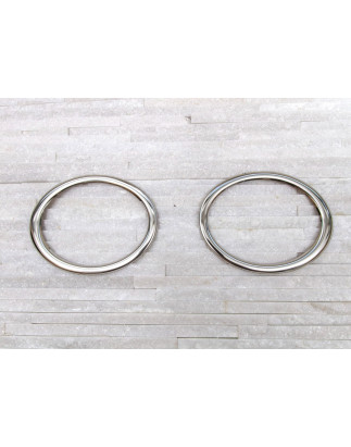VOLKSWAGEN AMAROK E 2009-2020 ACCIAIO DECORATIVE RIVESTIMENTI FENDINEBBIA ANTERIORE (Cod. AP-2CE4-40