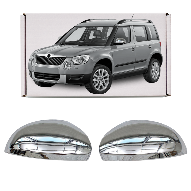 SKODA YETI 2009-2017 DECORATIVE CALOTTE SPECCHI (Cod. AP-20277_A4x4)
