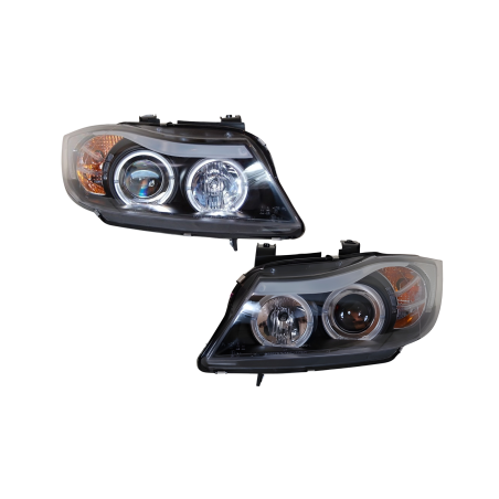 Fari Anteriori BMW E90 / E91 05-08 Nero (Cod. E-FAB0085)