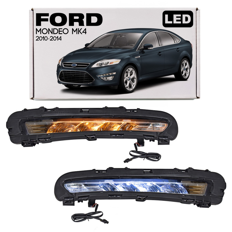 FORD MONDEO MK4 IV 2010-2014 LUCI DIURNE LED (Cod. AP-23907_A4x4)