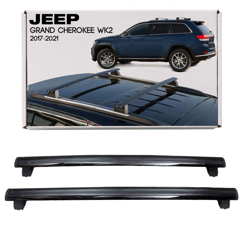 JEEP GRAND CHEROKEE IV WK2 2010-2021 BARRE TRASVERSALI TETTO 82212072AB STILE OEM (Cod. AP-23916_A4x