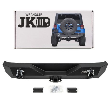 JEEP WRANGLER JK 2007-2018 PARAURTI POSTERIORE IN ACCIAIO 510310 (Cod. AP-24446_A4x4)