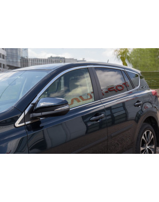 TOYOTA RAV4 IV XA40 2013-2018 IN ACCIAIO MODANATURE FINESTRINI (Cod. AP-24508_A4x4)