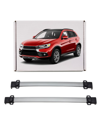 MITSUBISHI ASX 2010+ ARGENTO BARRE TRASVERSALI PER RAIL TETTO (Cod. AP-24592_A4x4)
