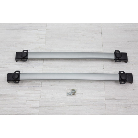 MITSUBISHI ASX 2010+ ARGENTO BARRE TRASVERSALI PER RAIL TETTO (Cod. AP-24592_A4x4)