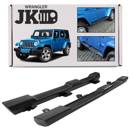 JEEP WRANGLER JK 2007-2018 4 PORTE PEDANE LATERALI SOTTOPORTA OEM 82210571AD (Cod. AP-24593_A4x4)