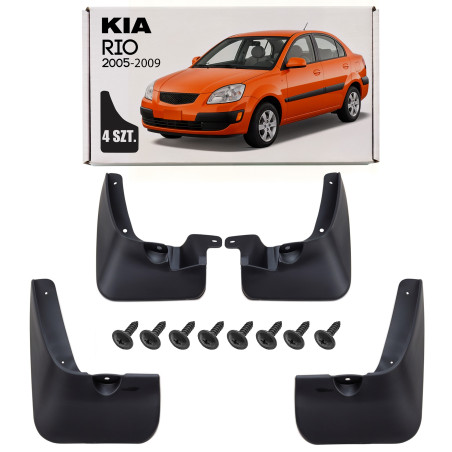 KIA RIO II JB 2005-2009 PRE-RESTYLING berlina PARASPRUZZI (Cod. AP-24606_A4x4)