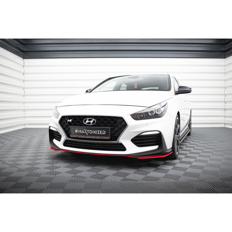 SPLITTER ANTERIOREs Hyundai I30 N Mk3  / Fastback (Cod. M-HY-I30-3-N-FB-FD1RED)