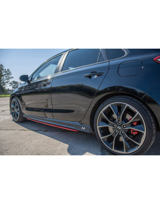 Diffusori minigonne V.2 Hyundai I30 N Mk3  (Cod. M-HY-I30-3-N-SD2RED)