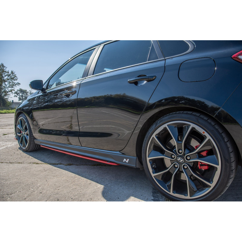 Diffusori minigonne V.2 Hyundai I30 N Mk3  (Cod. M-HY-I30-3-N-SD2RED)