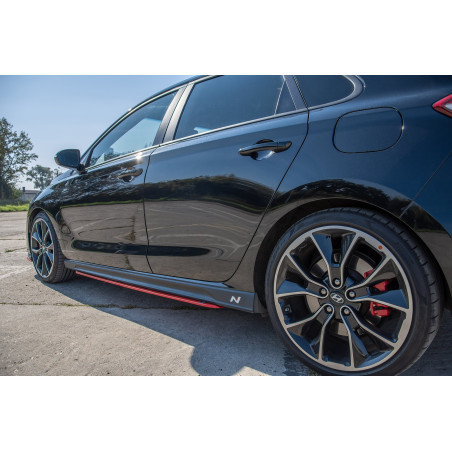 Diffusori minigonne V.2 Hyundai I30 N Mk3  (Cod. M-HY-I30-3-N-SD2RED)