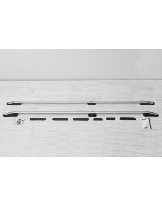 VOLKSWAGEN T5 2003-2015 (PASSO LUNGO) BARRE LONGITUDINALI TETTO IN ALLUMINIO ARGENTO (Cod. AP-24793_
