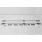 VOLKSWAGEN T5 2003-2015 (PASSO LUNGO) BARRE LONGITUDINALI TETTO IN ALLUMINIO ARGENTO (Cod. AP-24793_