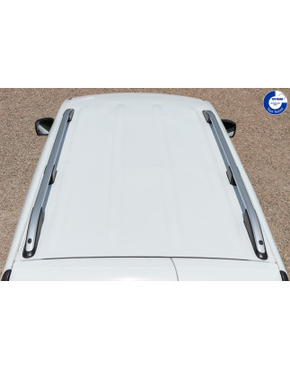 VOLKSWAGEN T5 2003-2015 (PASSO LUNGO) BARRE LONGITUDINALI TETTO IN ALLUMINIO ARGENTO (Cod. AP-24793_