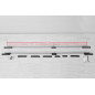 VOLKSWAGEN T5 2003-2015 (PASSO LUNGO) BARRE LONGITUDINALI TETTO IN ALLUMINIO ARGENTO (Cod. AP-24793_