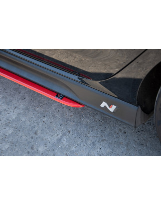 Diffusori minigonne V.2 Hyundai I30 N Mk3  (Cod. M-HY-I30-3-N-SD2RED)