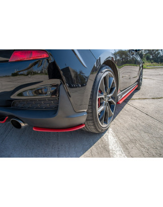 Splitters posteriori laterali V.2 Hyundai I30 N Mk3  (Cod. M-HY-I30-3-N-RSD2RED)