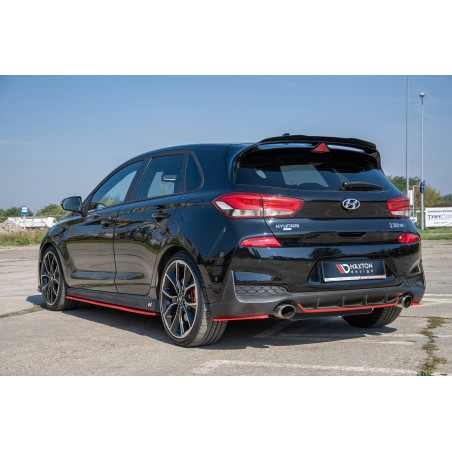 Splitters posteriori laterali V.2 Hyundai I30 N Mk3  (Cod. M-HY-I30-3-N-RSD2RED)