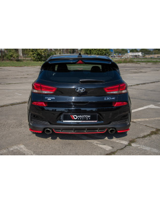 Splitters posteriori laterali V.2 Hyundai I30 N Mk3  (Cod. M-HY-I30-3-N-RSD2RED)