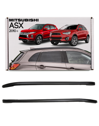 MITSUBISHI ASX 2010+ BARRE LONGITUDINALI TETTO NERI 7661A319 7661A320 (Cod. AP-27781_A4x4)