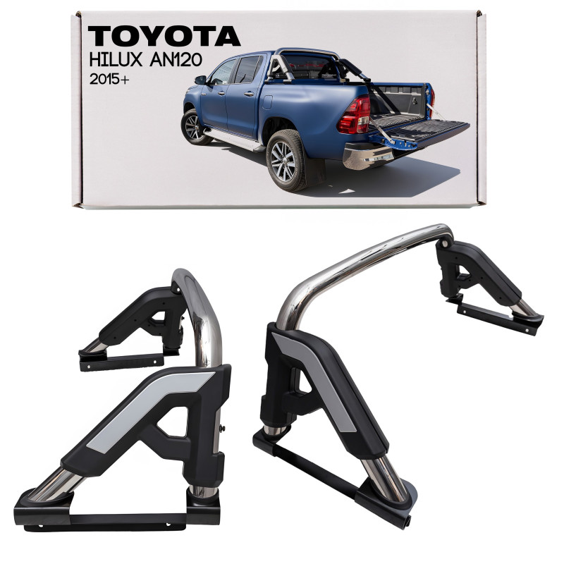 TOYOTA HILUX VIII AN120 2015+ ROLL BAR ROLL BAR CASSONE (Cod. AP-27785_A4x4)