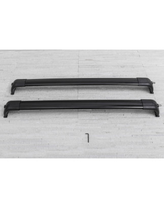 LAND ROVER DISCOVERY 3 L319 2004-2009 BARRE TRASVERSALI PER RAIL TETTO NERI STILE OEM VPLAR0001 (Cod