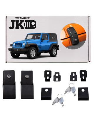 JEEP WRANGLER JK 2007-2018 SERRATURE LATERALI COFANO ANTERIORE PER CHIAVE (Cod. AP-27965_A4x4)