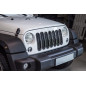 JEEP WRANGLER JK 2007-2018 INSERTI MASCHERINA NERI ABS CON FORO PER SERRATURA (Cod. AP-27984_A4x4)