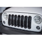 JEEP WRANGLER JK 2007-2018 INSERTI MASCHERINA NERI ABS CON FORO PER SERRATURA (Cod. AP-27984_A4x4)